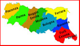 cartina dell'emilia romagna divisa per province